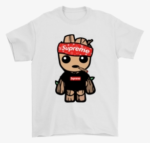 Supreme Hip Hop Baby Groot Guardian Of The Galaxy Shirts - Cartoon Cool Wallpapers Supreme, HD Png Download, Free Download