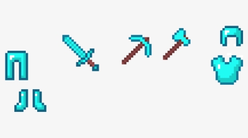 Minecraft Diamond Tools And Armor - Png Minecraft Armor Diamonds, Transparent Png, Free Download