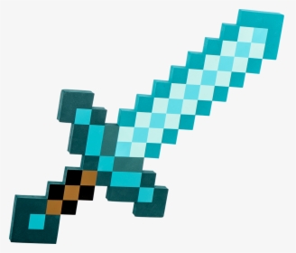 Transparent Minecraft Diamond Sword Png - Iron Sword Minecraft, Png Download, Free Download
