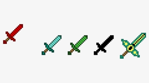 Transparent Minecraft Swords Png - Minecraft Weapons Coloring Pages, Png Download, Free Download