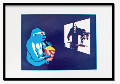 Gorilla Watching King Kong - Illustration, HD Png Download, Free Download