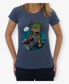 A Commissioned Fanart Project, About Baby Groot From - Camisetas I Am Groot, HD Png Download, Free Download
