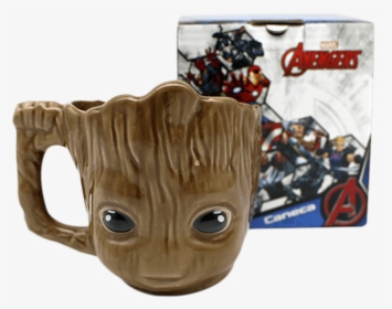 10023261 Caneca Baby Groot 3d - Avengers Assemble, HD Png Download, Free Download