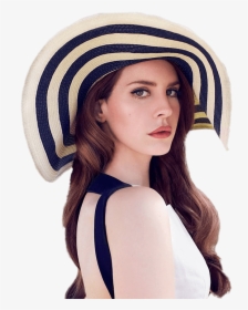 Lana Del Rey Striped Hat - Lana Del Rey With Hat, HD Png Download, Free Download