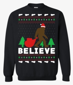 Sasquatch Bigfoot Ugly Christmas Sweater - Ugly Christmas Sweater Sasquatch, HD Png Download, Free Download