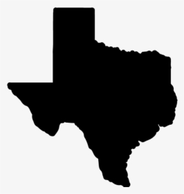 Texas Silhouette Clip Art - Black State Of Texas, HD Png Download, Free Download