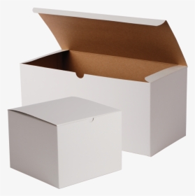 White Kraft One Piece Gift Boxes - 10 X 5 X 4 White Gloss Gift Box, HD Png Download, Free Download