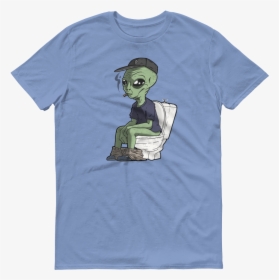 An Alien Taking A Shit Tee - T-shirt, HD Png Download, Free Download