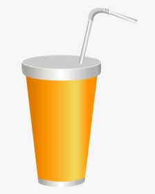 Yellow Plastic Drink Cup Png Clipart Image - Caffeinated Drink, Transparent Png, Free Download
