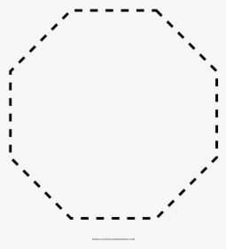Dashed Octagon Coloring Page - 100 Days Of School Vector, HD Png Download, Free Download