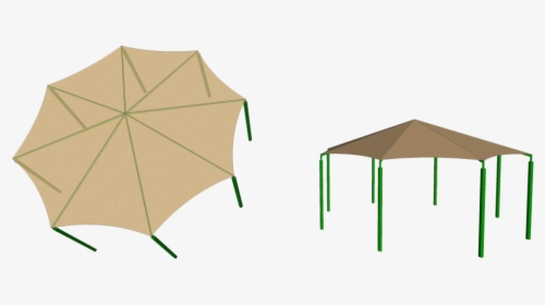 Octagon Shade Structure Concept - Umbrella, HD Png Download, Free Download