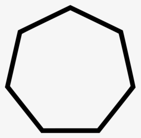 Hexagon Heptagon Mattawa - Heptagon Black And White, HD Png Download, Free Download