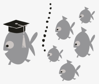 Smock School Of Fish Motif - Cartoon School Of Fish Png, Transparent Png, Free Download
