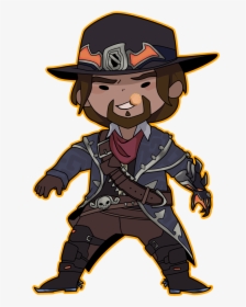 Finished Up My Boi Mccree  now Available In My Etsy - Overwatch Mccree Van Helsing Color, HD Png Download, Free Download