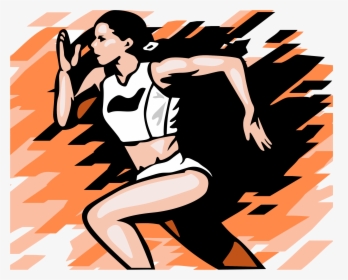 Female Runner Illustration Clip Arts - Foco No Treino Musculação, HD Png Download, Free Download