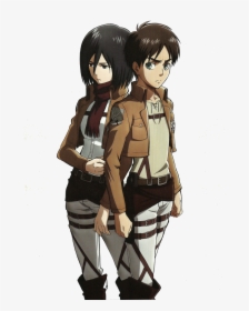 Attack On Titan Png Transparent Picture - Mikasa Ackerman Eren Yeager, Png Download, Free Download