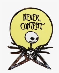 Never Content Jack Skellington Pin - Insect, HD Png Download, Free Download