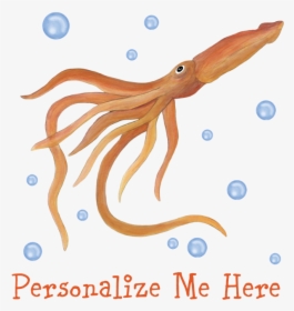Personalized Squid Rectangular Canvas Pillow - Octopus, HD Png Download, Free Download