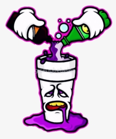 Bart Simpson Purple Drank - Lean Stickers, HD Png Download, Free Download