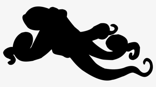 Octopus, Kraken, Squid, Tentacle, Calamari, Ocean - Octopus Silhouette Transparent Background, HD Png Download, Free Download