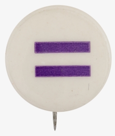 Purple Equals Sign Cause Button Museum - Equal Sign, HD Png Download, Free Download