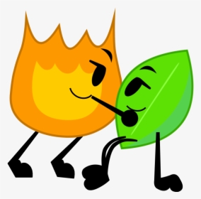 Sos Story Ep 1 Firey X Leafy - Bfdi Woody X Teardrop, HD Png Download, Free Download