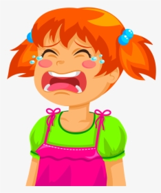 Crying Clipart Toddler - Transparent Girl Cry Clipart, HD Png Download, Free Download