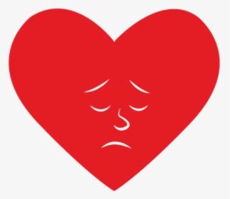 Crying Heart, Heart, Cry, Love, Emotion, Crying, Sad - Heart Emoji White Background, HD Png Download, Free Download