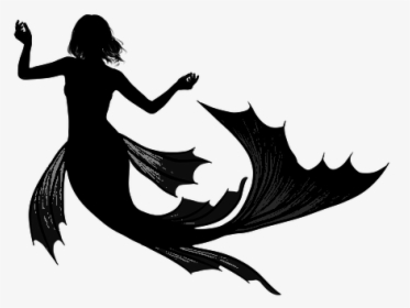 #mermaid #silhouettes - Mermaid, HD Png Download, Free Download