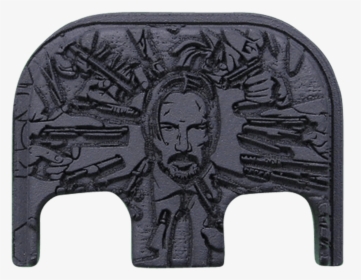 John Wick Stainless Steel Blackout Finish Back Plate - Carving, HD Png Download, Free Download