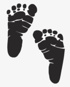 Baby Babyfeet Silhouette - Baby Footprints Svg Free, HD Png Download, Free Download