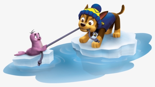 Chase Having Fun Paw Patrol Clipart Png - Chase Paw Patrol Snow, Transparent Png, Free Download