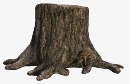 Tree Trunk With Transparent Background , Transparent - Tree Stump Transparent Background, HD Png Download, Free Download