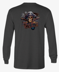 Long Sleeve Tshirt Dead Men Tell No Tales Pirate Eyepatch - T-shirt, HD Png Download, Free Download