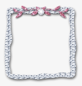Transparent Diamond Sparkle Png - Blue And Silver Frame, Png Download, Free Download