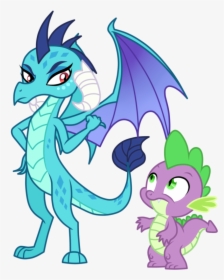 Pin Dragon Clipart Transparent Background - My Little Pony Ember And Spike, HD Png Download, Free Download
