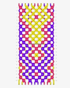 Chevron And Diamonds Number For More Patterns - Friendship Bracelet Patterns 8 Strings, HD Png Download, Free Download