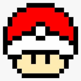 Mario Mushroom Pixel Art, HD Png Download, Free Download