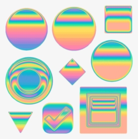 Holo Tumblr Vaporwave Aesthetic - Circle, HD Png Download, Free Download