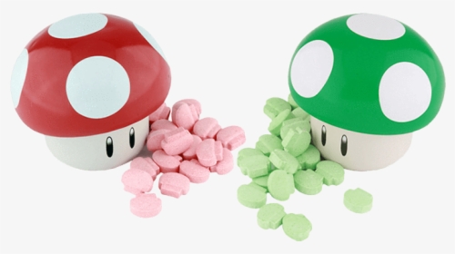 Nintendo Mario Mushroom Sours Candy Tin - Super Mario Sour Candy, HD Png Download, Free Download