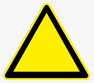 Black Yellow Safety Free Picture - Triangle Yellow, HD Png Download, Free Download