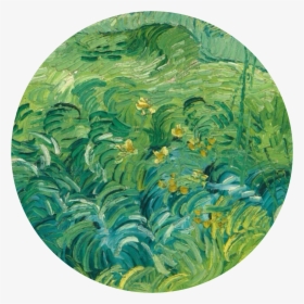 Clip Art Grace Permalink Notes - Green Van Gogh Painting, HD Png Download, Free Download