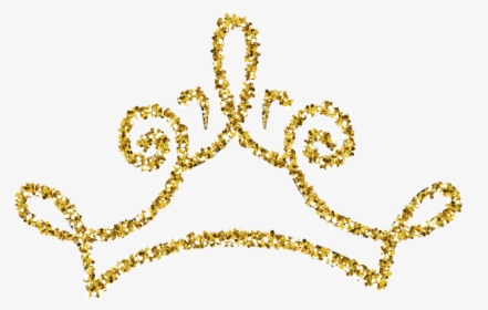 #gold #sparkle #sparkles #goldcrown #crown #tiara #goldtiara - Glitter Gold Crown Png, Transparent Png, Free Download