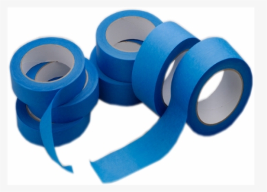 Painting Protection Used Blue Masking Tape - Tape Used In Painting, HD Png Download, Free Download