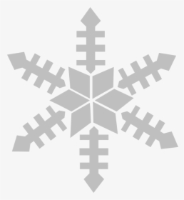 Snow Vector Frpic - Gray Snowflake Clipart, HD Png Download, Free Download