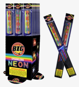 Neon Sparkler - Fireworks, HD Png Download, Free Download