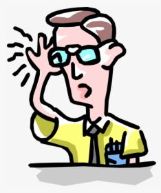 Geek Vector - Mann Mit Brille Clipart, HD Png Download, Free Download