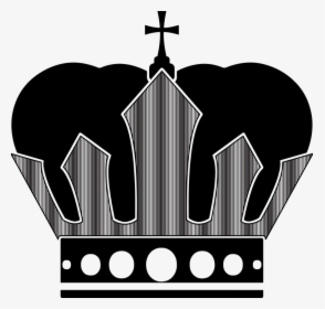 Crown Silhouettes, King, Crown, Silhouette, Symbol - Cross, HD Png Download, Free Download