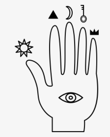 00 Magic Circle Channeling - Hand, HD Png Download, Free Download