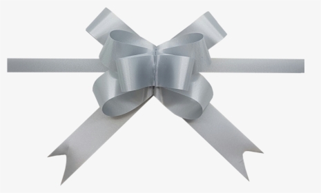 Transparent Silver Ribbon Png - White Ribbon Gift Png, Png Download, Free Download